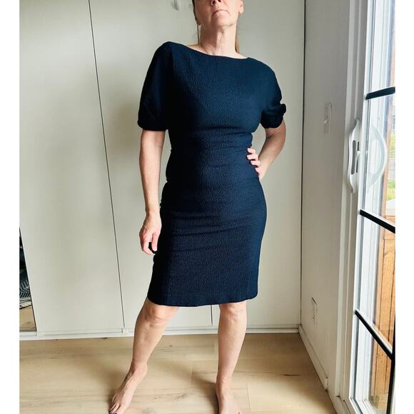 M.M. LaFleur The Susana Dress in Navy Size 2 KNee Length Business Cocktail - Picture 7 of 7